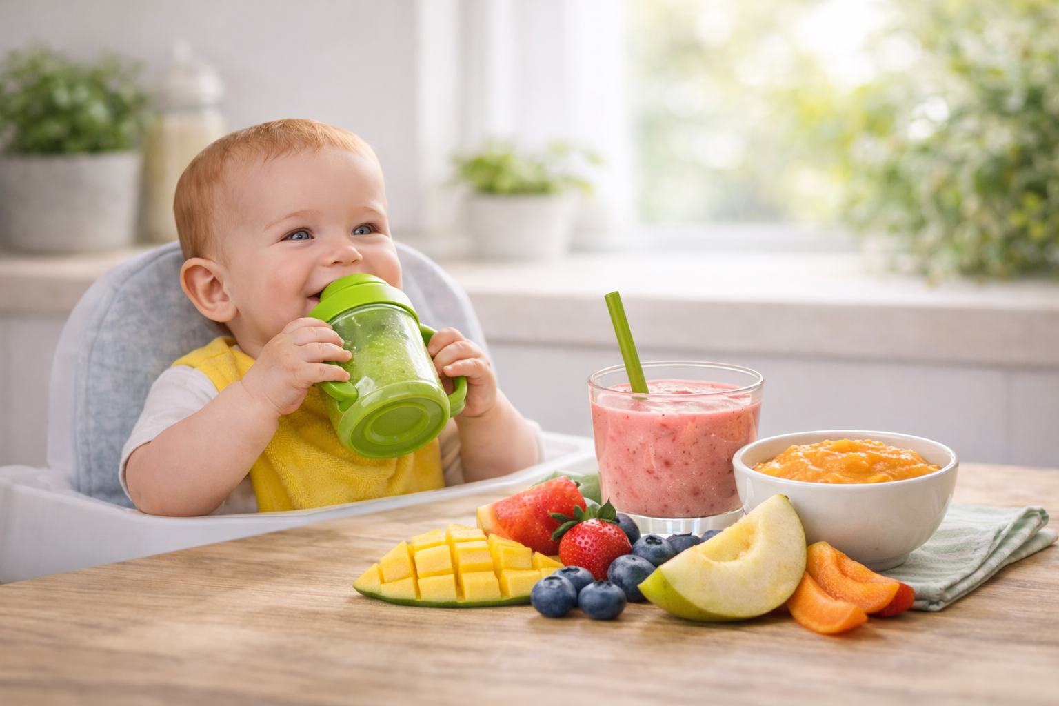 Cooling Smoothies and Purees for Babies