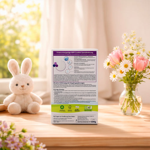 HiPP Comfort Formula Colic and Digestive Support 600g Back of Box