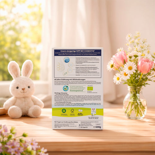 HiPP Stage 2 No Starch Formula Packaging 600g - back